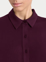 Camicia in Jersey Strech Winter Viscosa Viola Donna - Ragno