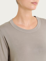 Maglietta girocollo con manica lunga in Eco Viscosa Grigi Donna - Ragno