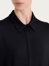 Camicia con manica 3/4 in Viscosa Summer Neri Donna - Ragno