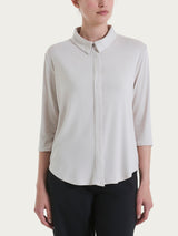 Camicia con manica 3/4 in Viscosa Summer Bianchi Donna - Ragno
