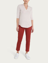 Maglietta con scollo a V in Viscosa Summer Bianchi Donna - Ragno