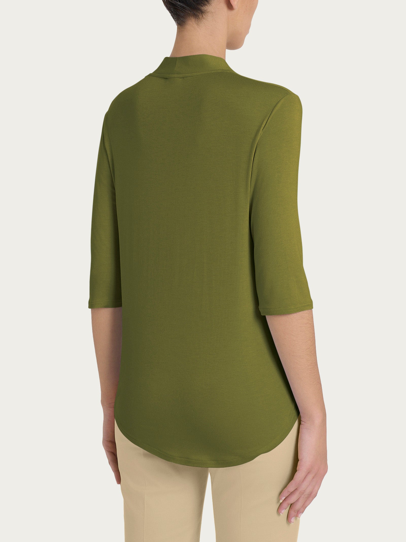 Maglietta con scollo a V in Viscosa Summer Verdi Donna - Ragno