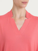 Maglietta con scollo a V in Viscosa Summer Rosa Donna - Ragno