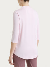 Maglietta con scollo a V in Viscosa Summer Rosa Donna - Ragno