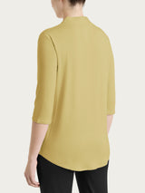 Summer Green Women's V-neck Viscose Summer T-shirt - Ragno