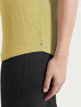 Summer Green Women's V-neck Viscose Summer T-shirt - Ragno