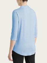 Azure Summer Viscose V-neck T-Shirt Women's - Ragno