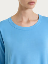 Maglietta girocollo in Viscosa Summer Azzurri Donna - Ragno