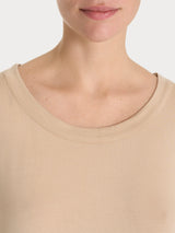 Maglietta girocollo in Viscosa Summer Marroni Donna - Ragno