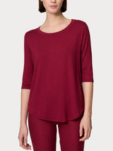 Maglietta girocollo in Viscosa Summer Rossi Donna - Ragno