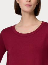 Maglietta girocollo in Viscosa Summer Rossi Donna - Ragno