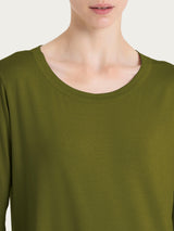 Maglietta girocollo in Viscosa Summer Verdi Donna - Ragno