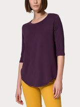 Maglietta girocollo in Viscosa Summer Viola Donna - Ragno
