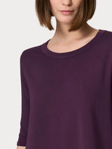 Maglietta girocollo in Viscosa Summer Viola Donna - Ragno