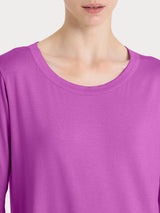 Maglietta girocollo in Viscosa Summer Viola Donna - Ragno