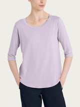 Maglietta girocollo in Viscosa Summer Rosa Donna - Ragno