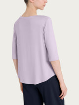Maglietta girocollo in Viscosa Summer Rosa Donna - Ragno