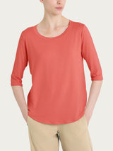 Maglietta girocollo in Viscosa Summer Donna - Ragno