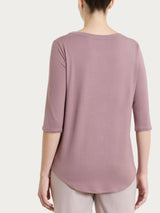 Maglietta girocollo in Viscosa Summer Viola Donna - Ragno