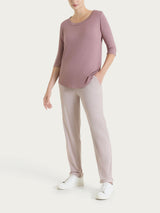Maglietta girocollo in Viscosa Summer Viola Donna - Ragno