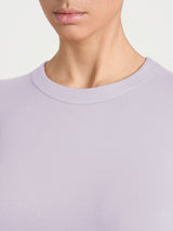 Women's Pink Winter Viscose Stretch Jersey Crew-Neck T-Shirt - Ragno