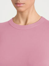 Maglietta a girocollo chiuso in Jersey Strech Winter Viscosa Rosa Donna - Ragno