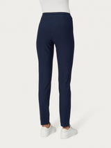Pantalone a sigaretta modellante in Compact Blu Donna - Ragno