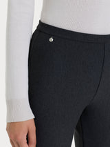 Pantalone a sigaretta modellante in Compact Neri Donna - Ragno