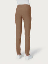 Pantalone a sigaretta modellante in Compact Marroni Donna - Ragno