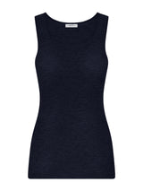 Wonderwool - Canottiera in costina di lana ultrafine Bianchi Donna - Ragno