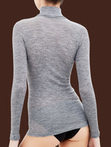 Wonderwool - Dolcevita in costina di lana ultrafine Neri Donna - Ragno