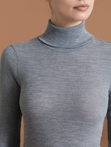 Wonderwool - Dolcevita in costina di lana ultrafine Neri Donna - Ragno