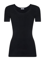 Wonderwool - Maglietta girocollo in lana ultrafine Neri Donna - Ragno