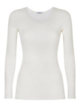 Wonderwool - Maglietta manica lunga in lana ultrafine Bianchi Donna - Ragno