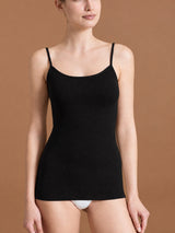 Wonderwool - Top in lana ultrafine Neri Donna - Ragno