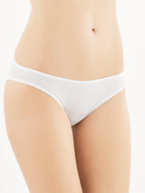 Invisible - Slip basso in microfibra di cotone elasticizzato Bianchi Donna - Ragno