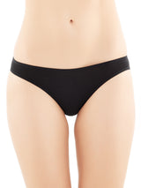 Invisible - Slip basso in microfibra di cotone elasticizzato Neri Donna - Ragno