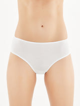 Invisible - Slip alto in microfibra di cotone elasticizzato Bianchi Donna - Ragno