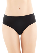 Invisible - Slip alto in microfibra di cotone elasticizzato Neri Donna - Ragno