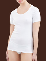 100% Cotone - Maglietta in cotone Bianchi Donna - Ragno