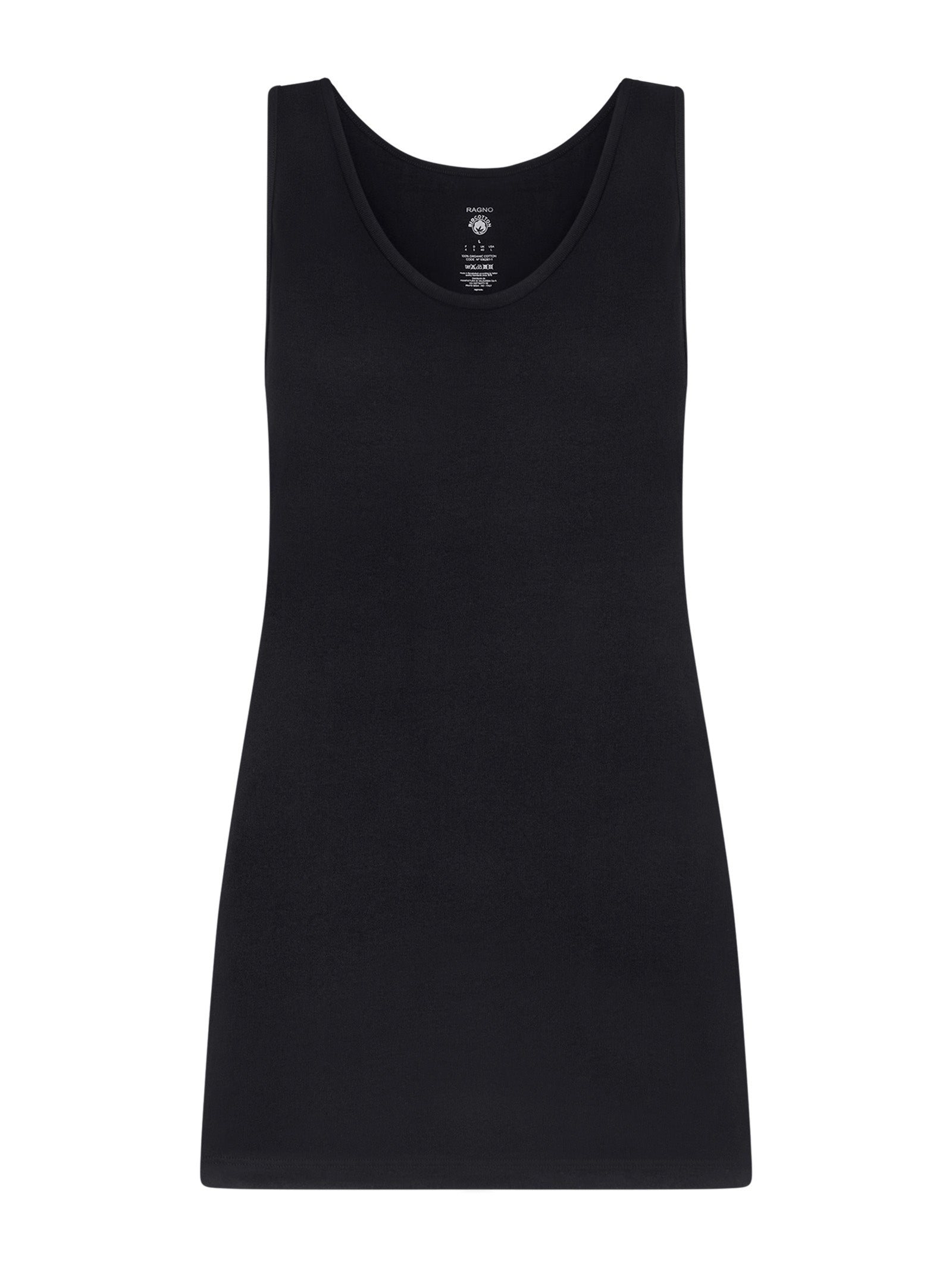 100% Cotone - Canottiera in cotone Neri Donna - Ragno