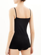 Invisible - Top in microfibra di cotone elasticizzato Neri Donna - Ragno