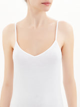 Invisible - Top in microfibra cotone elasticizzato Bianchi Donna - Ragno