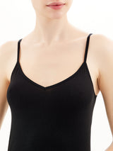 Invisible - Top in microfibra cotone elasticizzato Neri Donna - Ragno