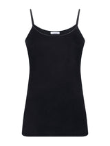 Filo di Scozia - Top in jersey di Filo di Scozia Neri Donna - Ragno