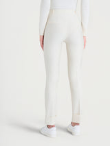 Pantalone slim dritto in Compact Bianchi Donna - Ragno