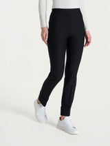 Pantalone slim dritto in Compact Neri Donna - Ragno