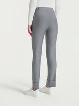 Pantalone slim dritto in Compact Neri Donna - Ragno