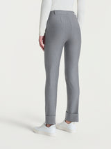 Pantalone slim dritto in Compact Neri Donna - Ragno