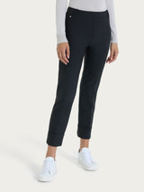 Pantalone slim dritto in Compact Neri Donna - Ragno